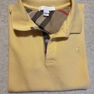 Pre-Owned Burberry Boys Polo Shirt, Yellow, size 10 y